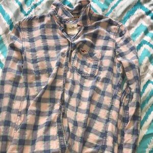 Plaid button down shirt